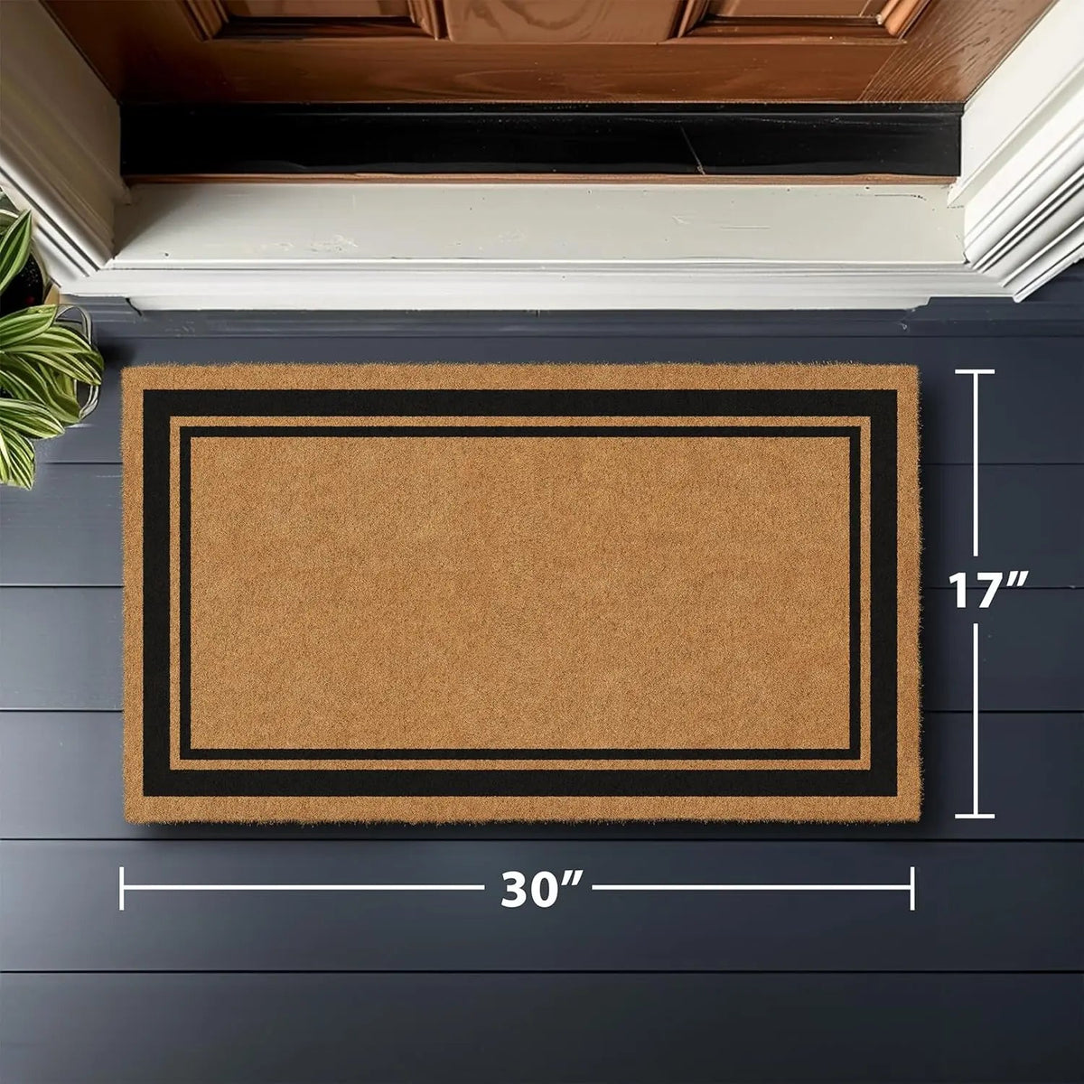American Natural Coir Border Doormat