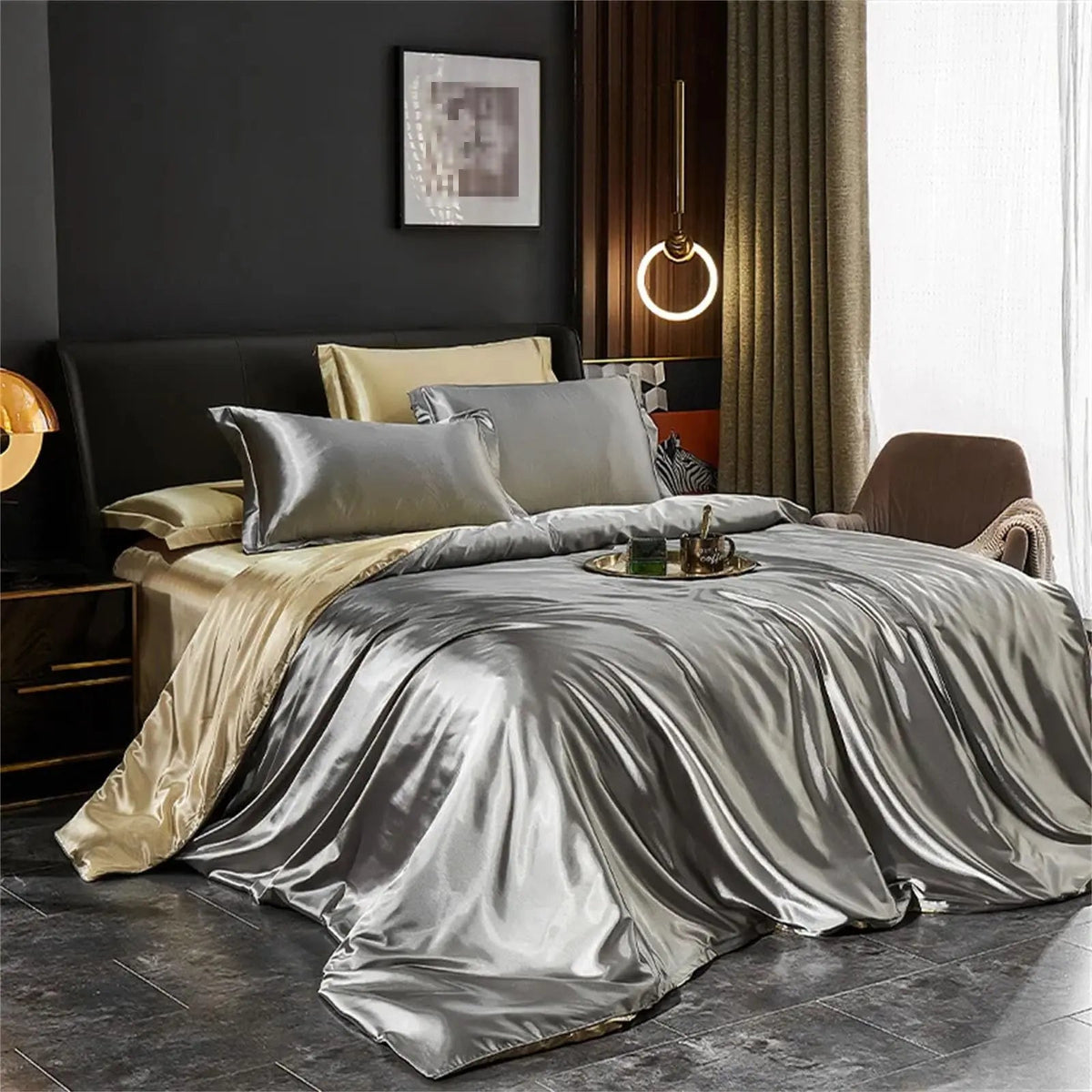 Italian Satin Bedding Set (4 Pieces)