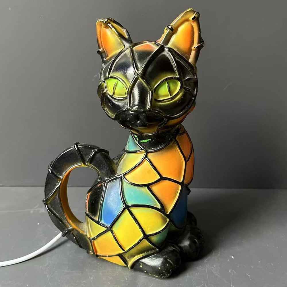 Gatto Tiffany Cat Lamp