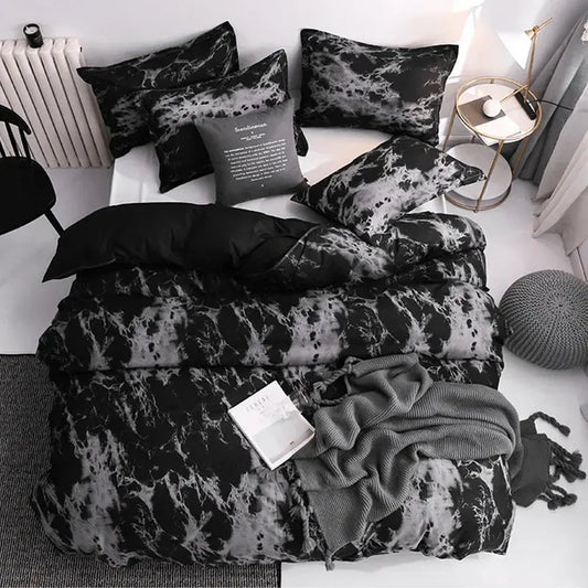 Modern Marble Print Duvet Cover Set