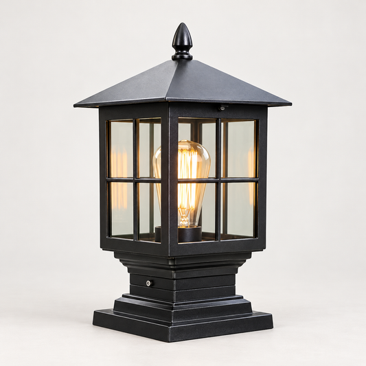 European Classic Outdoor Pillar Lantern Light