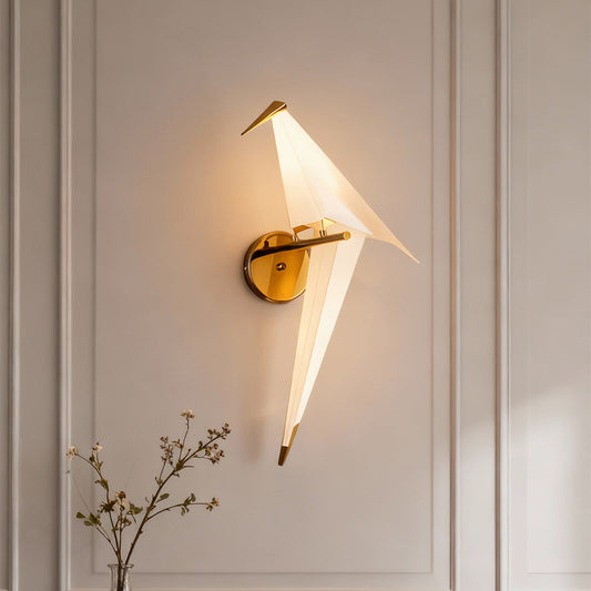 Tsuru Origami Crane LED Wall Light