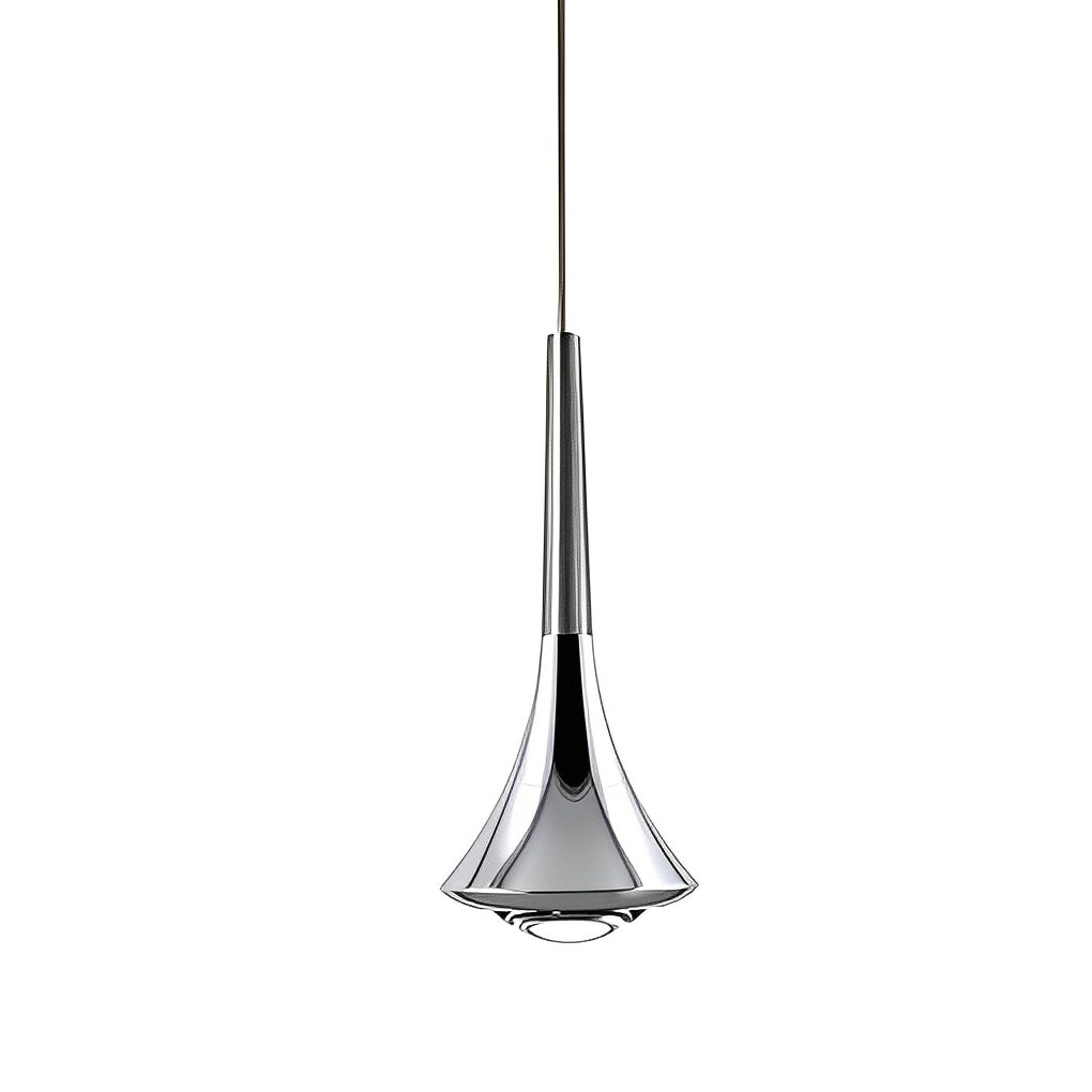 Goccia pendant in chrome
