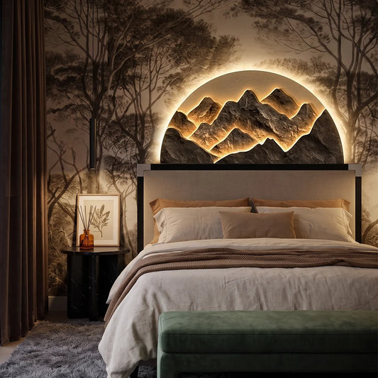 Monte over a bed