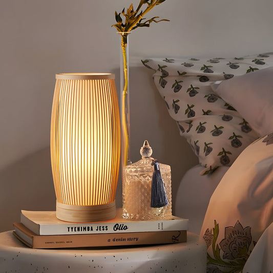 Kago Japanese Bamboo Lantern Table Lamp