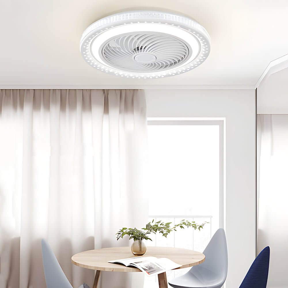 Brezza bladeless ceiling fan light in white