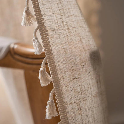 Mediterranean Boho Linen Curtains