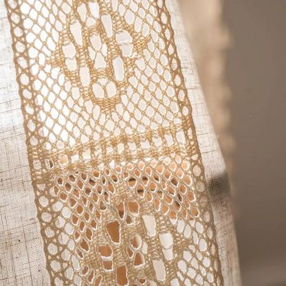 Mediterranean Boho Linen Curtains
