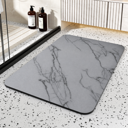 Quick-Dry Marble Bath Mat