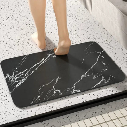 Quick-Dry Marble Bath Mat