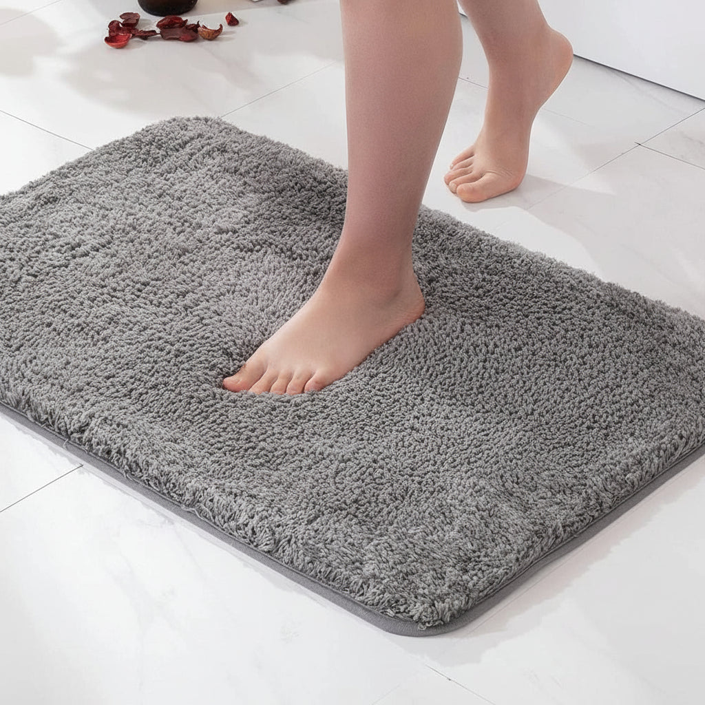 Nordic Plush Microfiber Bath Rug