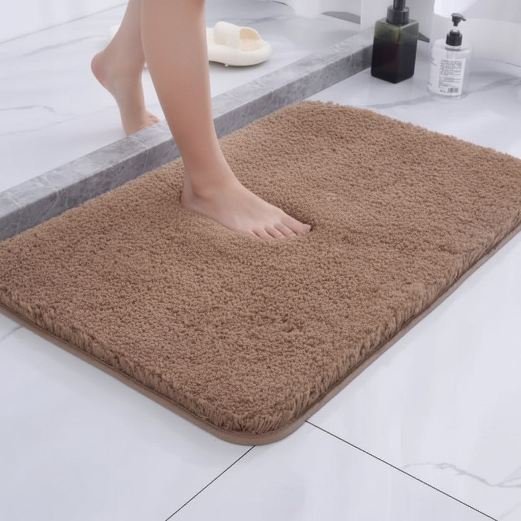 Nordic Plush Microfiber Bath Rug
