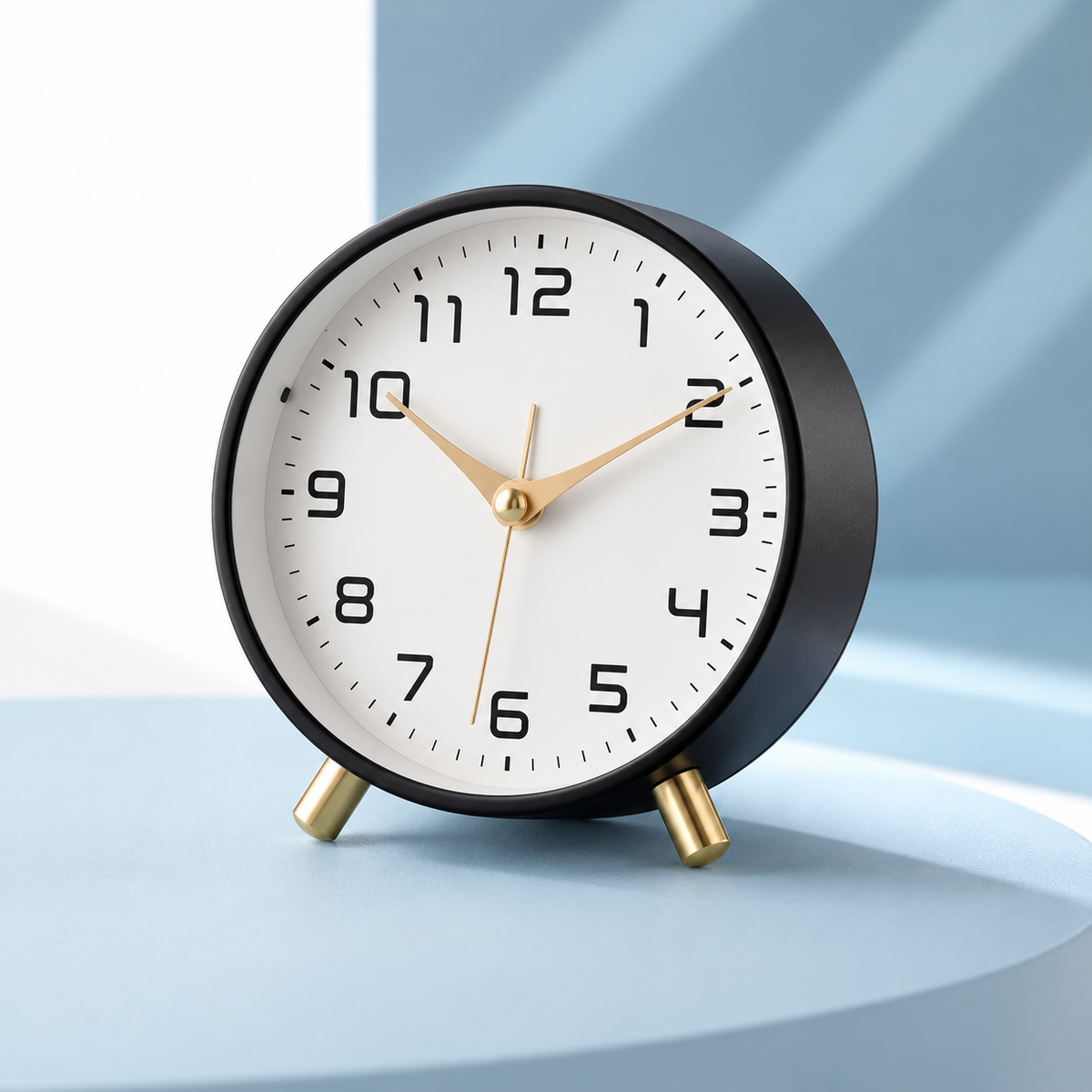 Scandinavian Metal Desk Clock