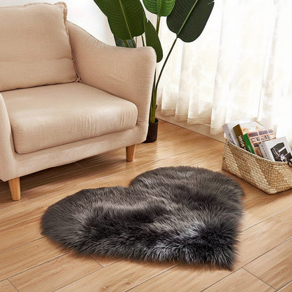Heart Shaped Plush Rug