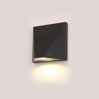 Nordic Slim Black Outdoor Wall Light