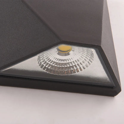 Nordic Slim Black Outdoor Wall Light