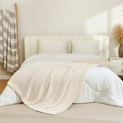 Swedish Reversible Knit Throw Blanket