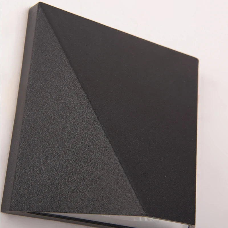 Nordic Slim Black Outdoor Wall Light