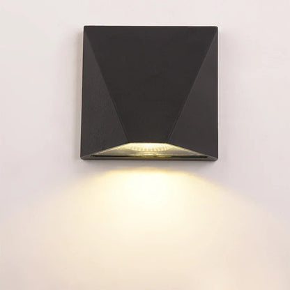 Nordic Slim Black Outdoor Wall Light