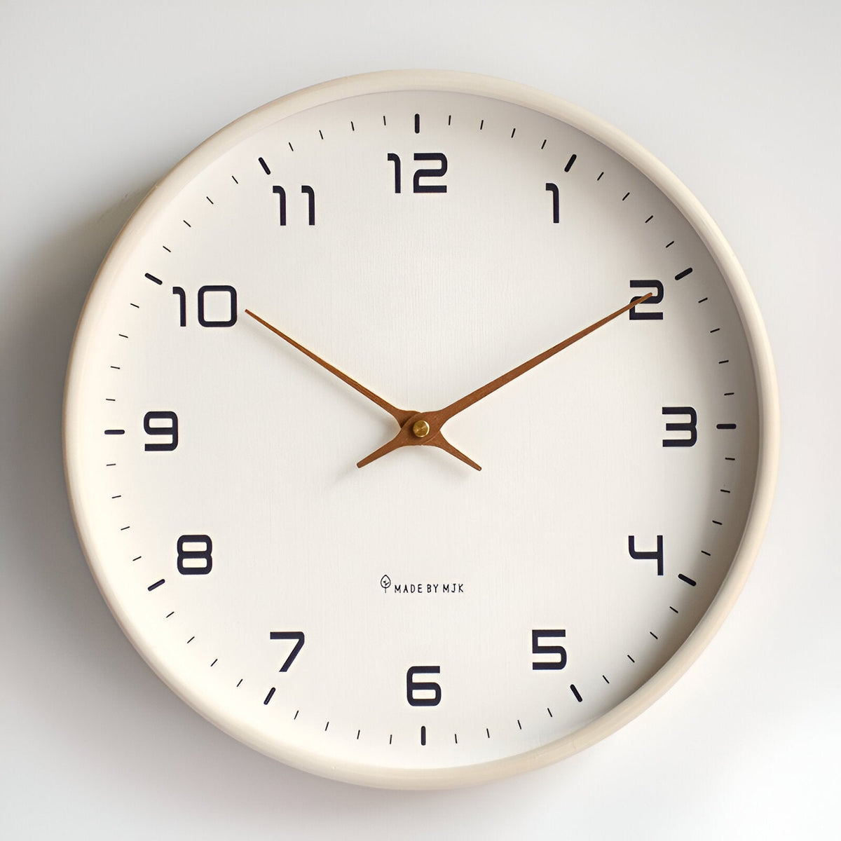 Nordic Wood Frame Glass Wall Clock