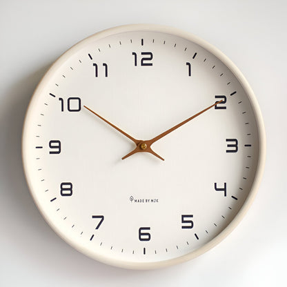 Nordic Wood Frame Glass Wall Clock