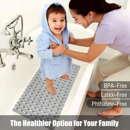 Striped Non-Slip Bathtub Mat