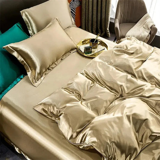 Italian Satin Bedding Set (4 Pieces)