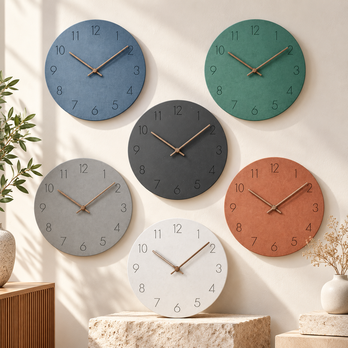 Nordic Minimalist Silent Wall Clock