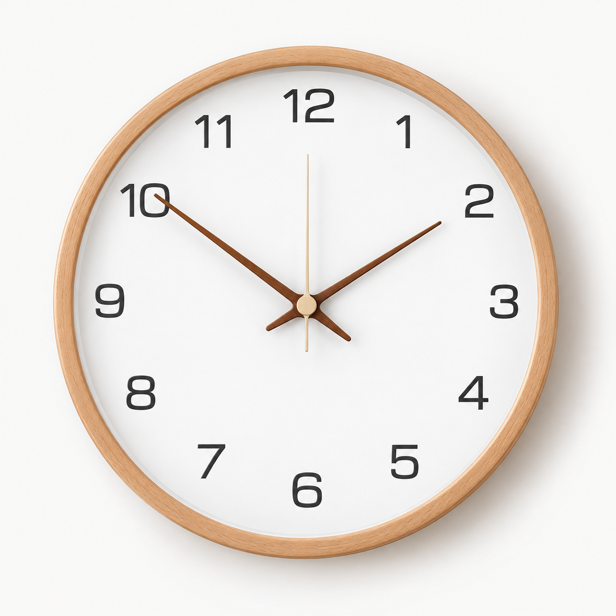 Scandinavian Wooden Wall Clock