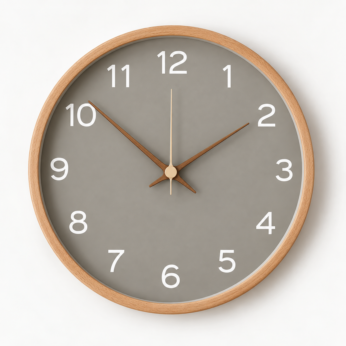 Scandinavian Wooden Wall Clock