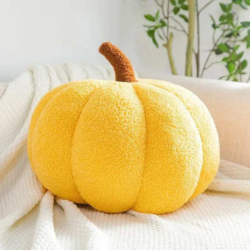 Plush Pumpkin Throw Pillow