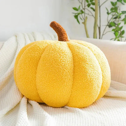 Plush Pumpkin Throw Pillow