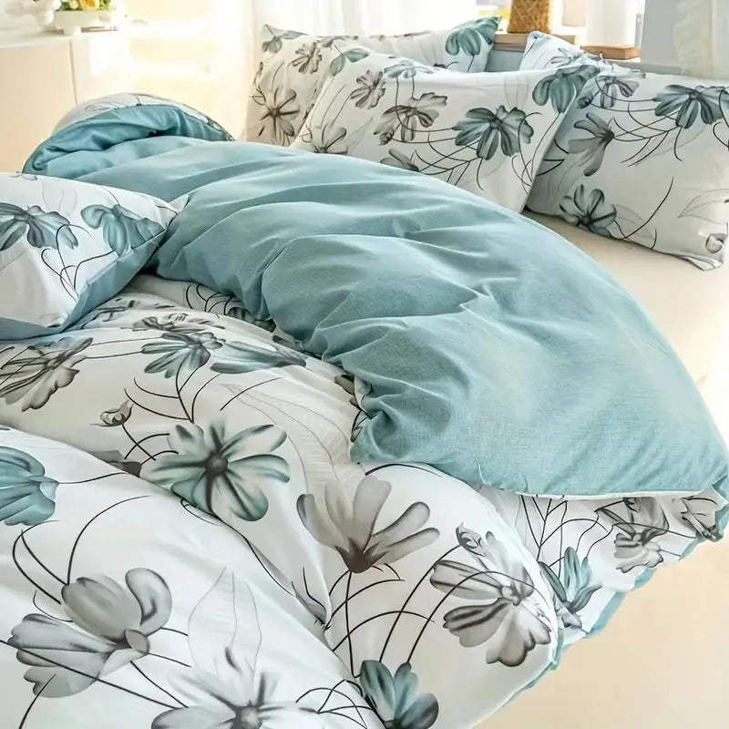 French Pastoral Floral Duvet Cover Set