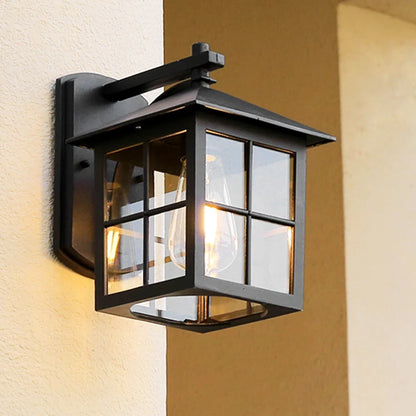 American Vintage Lantern Outdoor Wall Sconce