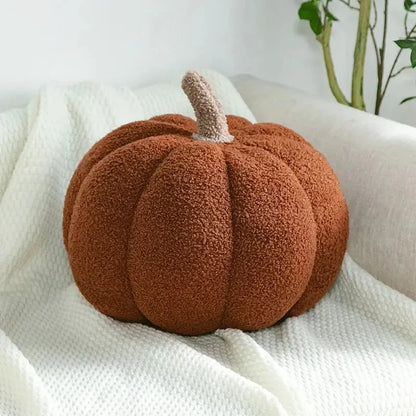 Plush Pumpkin Throw Pillow