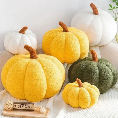 Plush Pumpkin Throw Pillow