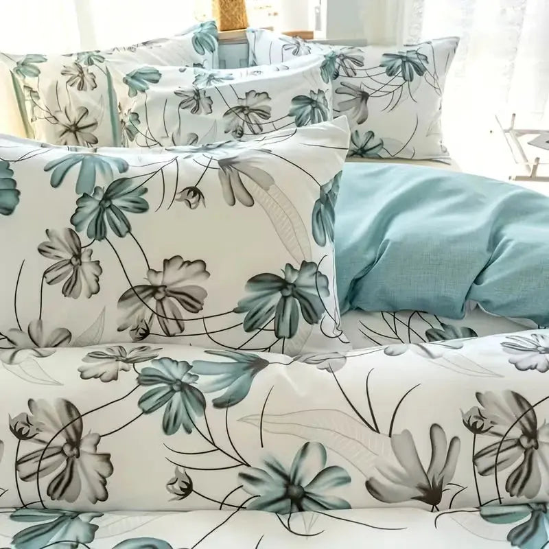 French Pastoral Floral Duvet Cover Set