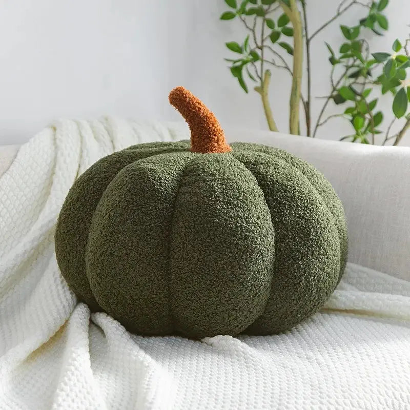 Plush Pumpkin Throw Pillow