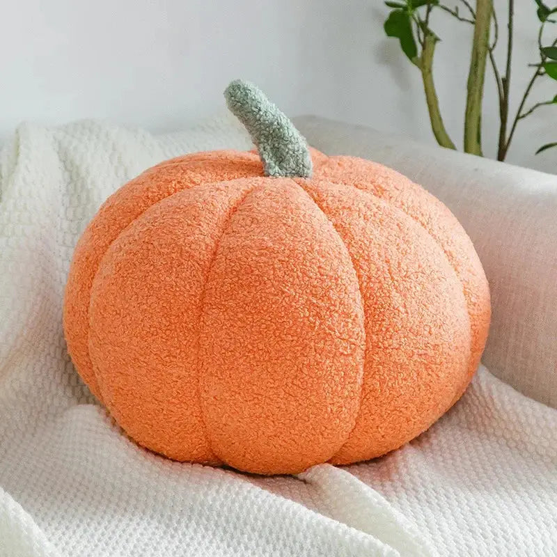 Plush Pumpkin Throw Pillow