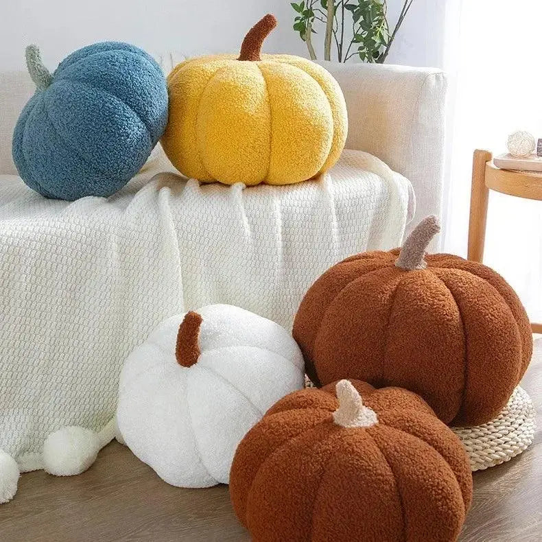 Plush Pumpkin Throw Pillow