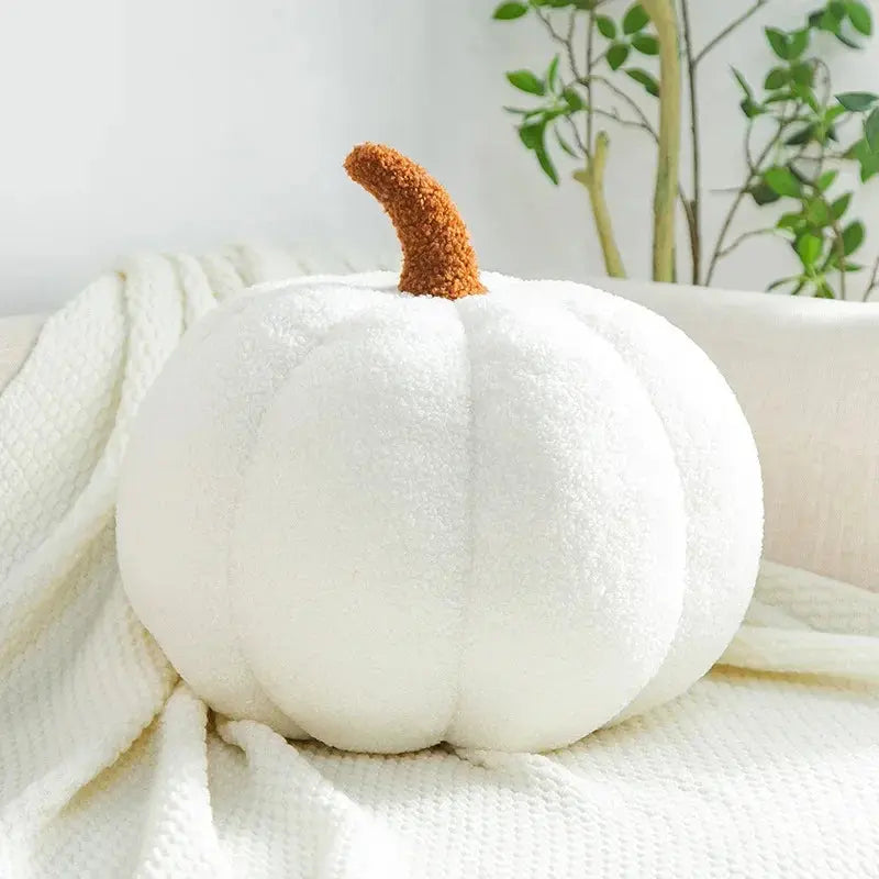 Plush Pumpkin Throw Pillow