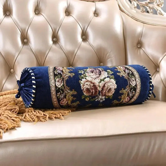 Floral Cylinder Bolster Pillow