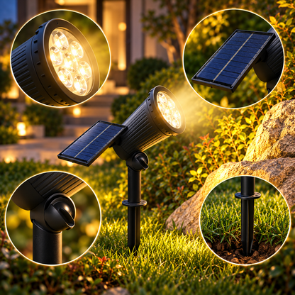 Solar Tilt Landscape Spotlight