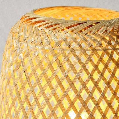 Japanese Rattan Table Lamp