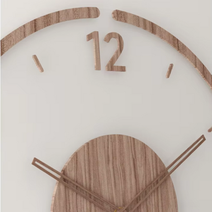 Finnish Solid Wood Analog Wall Clock