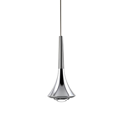 Goccia pendant in chrome