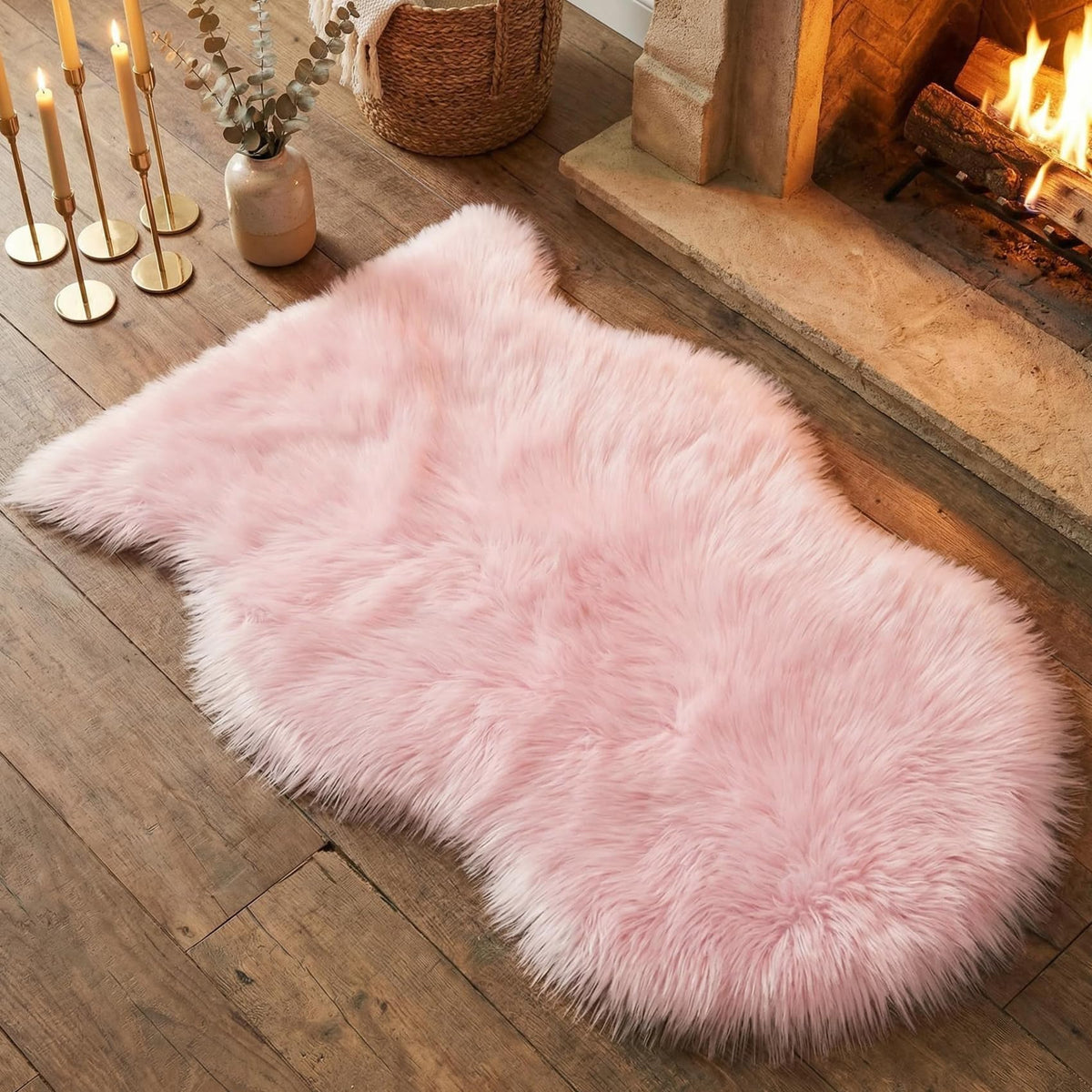 Faux Sheepskin Fur Rug