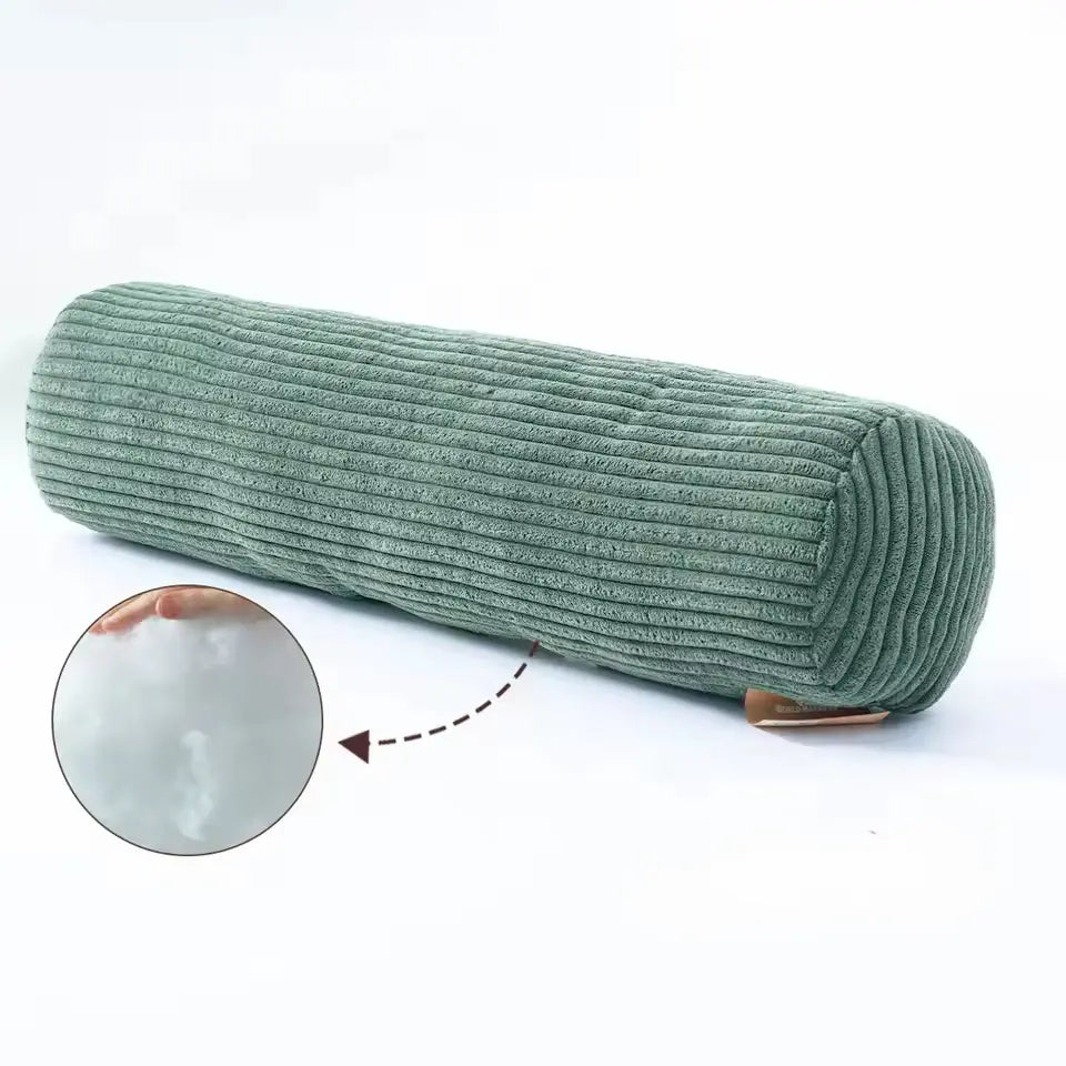 Ribbed Knit Bolster Cushion