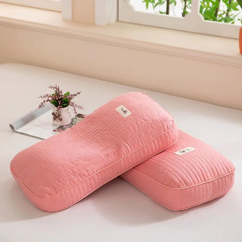 Buckwheat hull pillow in Pink