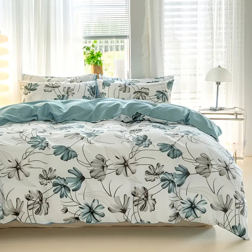 French Pastoral Floral Duvet Cover Set